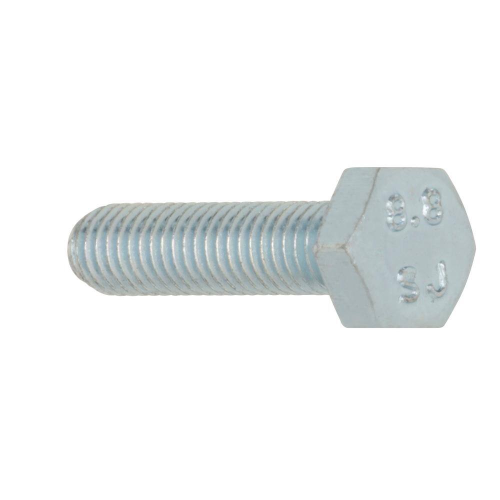 Everbilt M6-1.0 x 25 mm Class 8.8 Zinc Plated Hex Bolt 801468