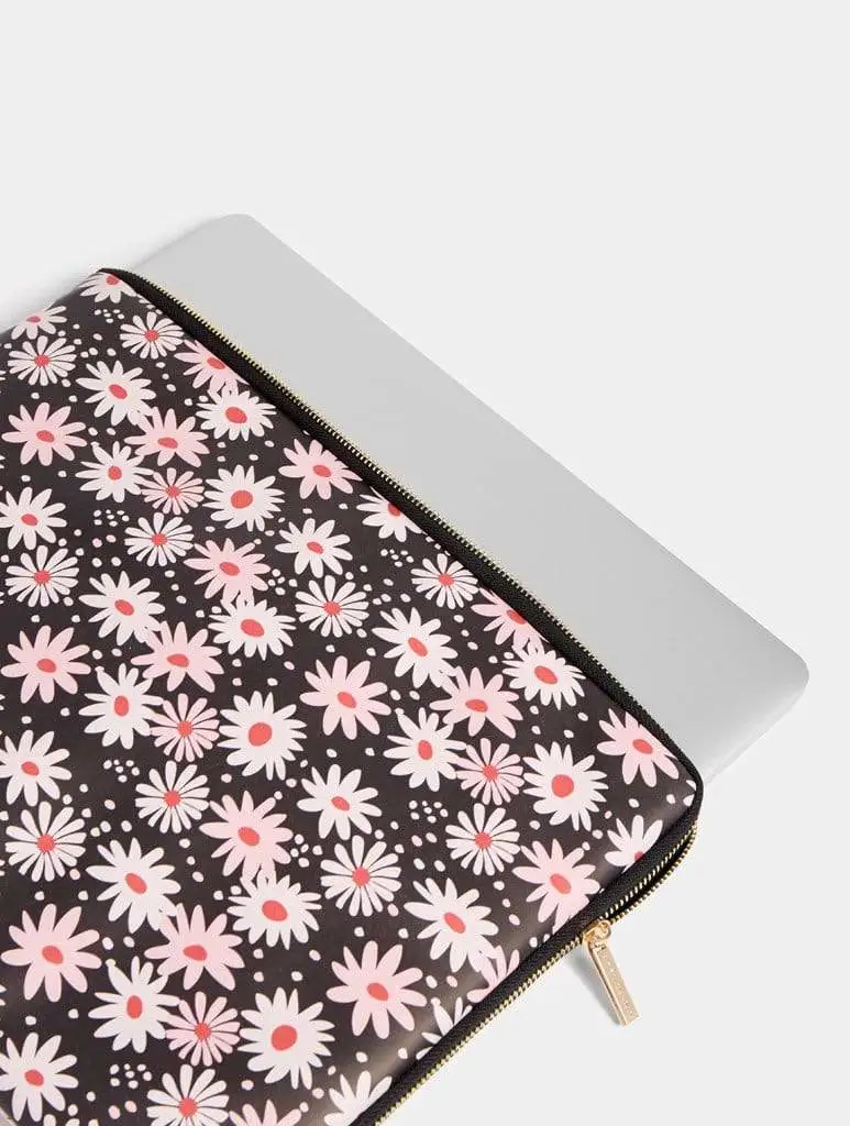 Pink Daisy Laptop Case