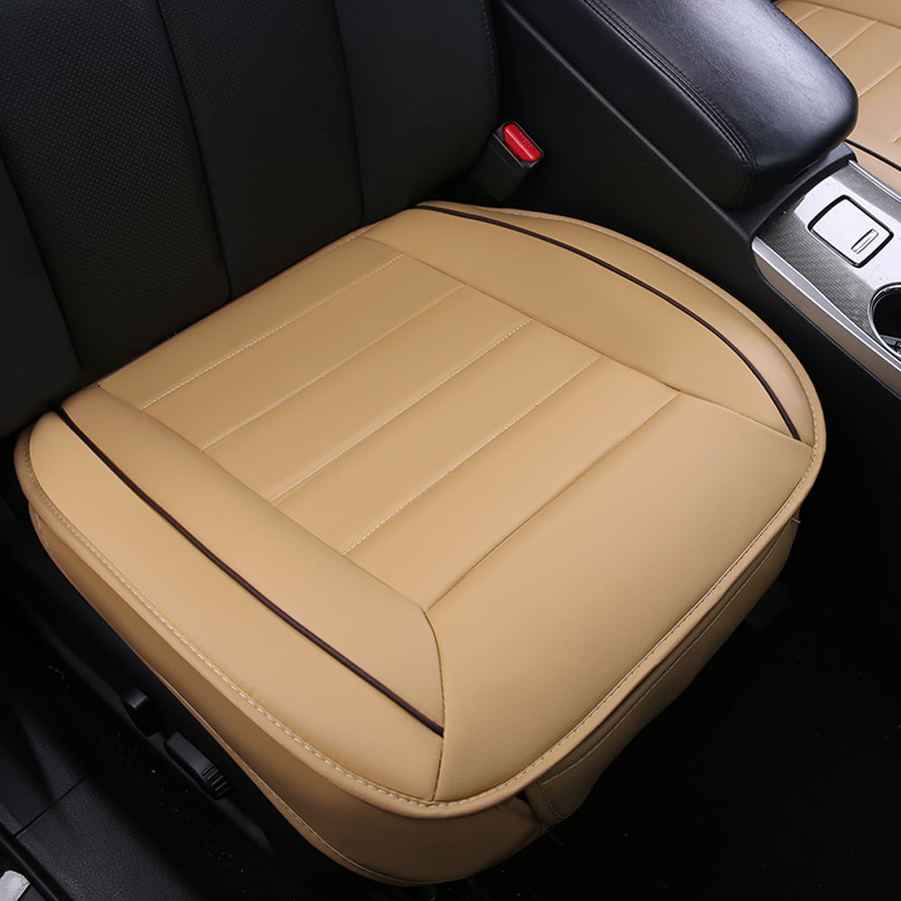 OTOEZ PU Leather Car Front Seat Covers Cushion Protector Mat Full Surround