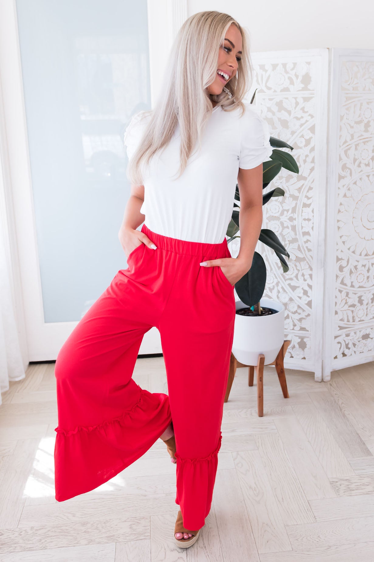 Celebration Is Key Modest Wide Leg Pants