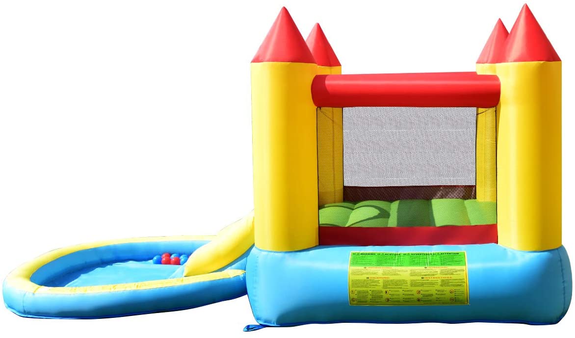 Castle Jumping Bouncer with Water Slide for Outdoor