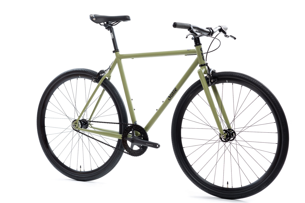 4130 - Matte Olive – (Fixed Gear / Single-Speed)