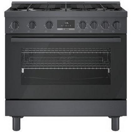 Bosch 36-inch Freestanding Dual Fuel Range with European Convection Technology HDS8645U