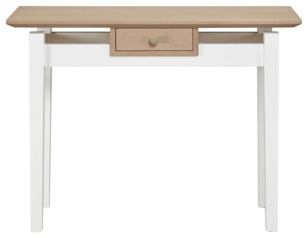 Andrea Console  White/Brown   Transitional   Console Tables   by LH Imports  Houzz