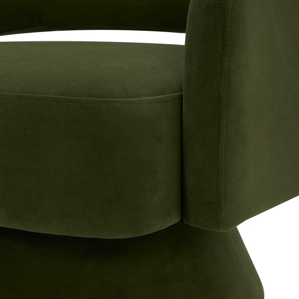 Jamie Swivel Fabric Accent Chair