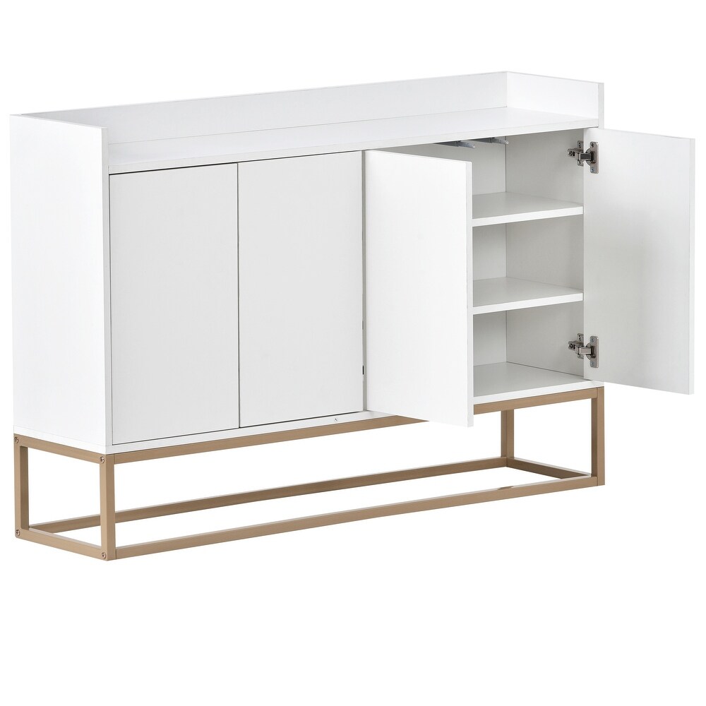 Modern White Sideboard Console Tables Storage Cabinet for Living Room