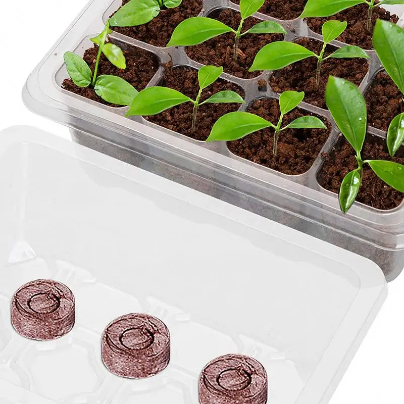 Seed Starter Trays Nursery Pots Seedling Tray Plastic Nursery Pots Planting Seed Tray Base Garden Grow Box Supplies/