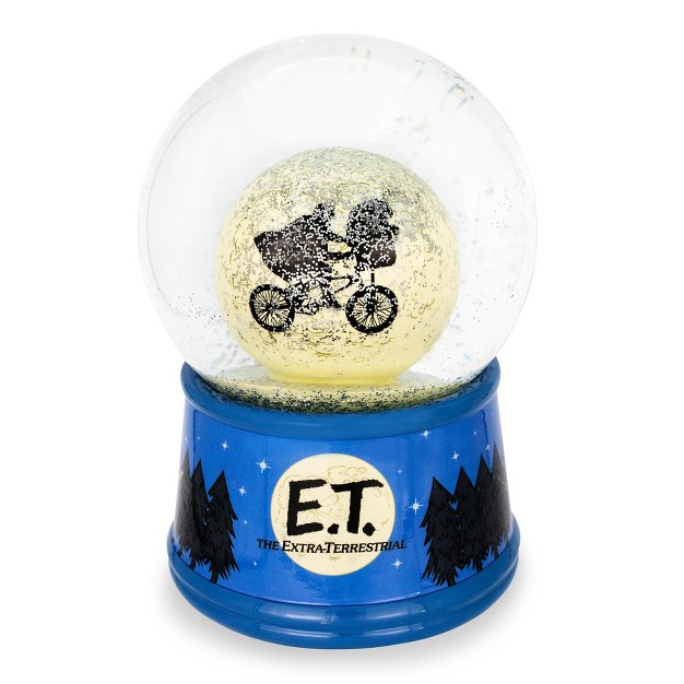 E t The Extra terrestrial Bike Moon Collectible Snow Globe 5 5 Inches Tall