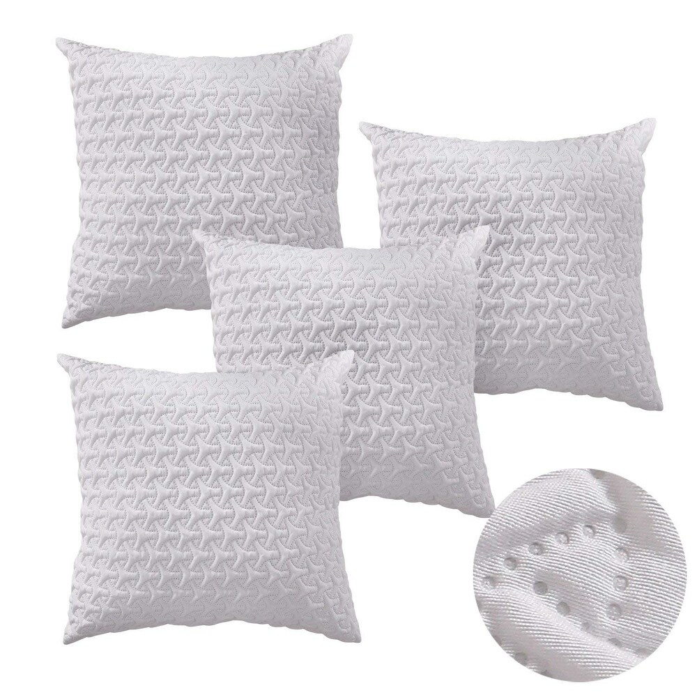 Decorative Triangle Embossed Pillow Case Microfiber Cushion Cover