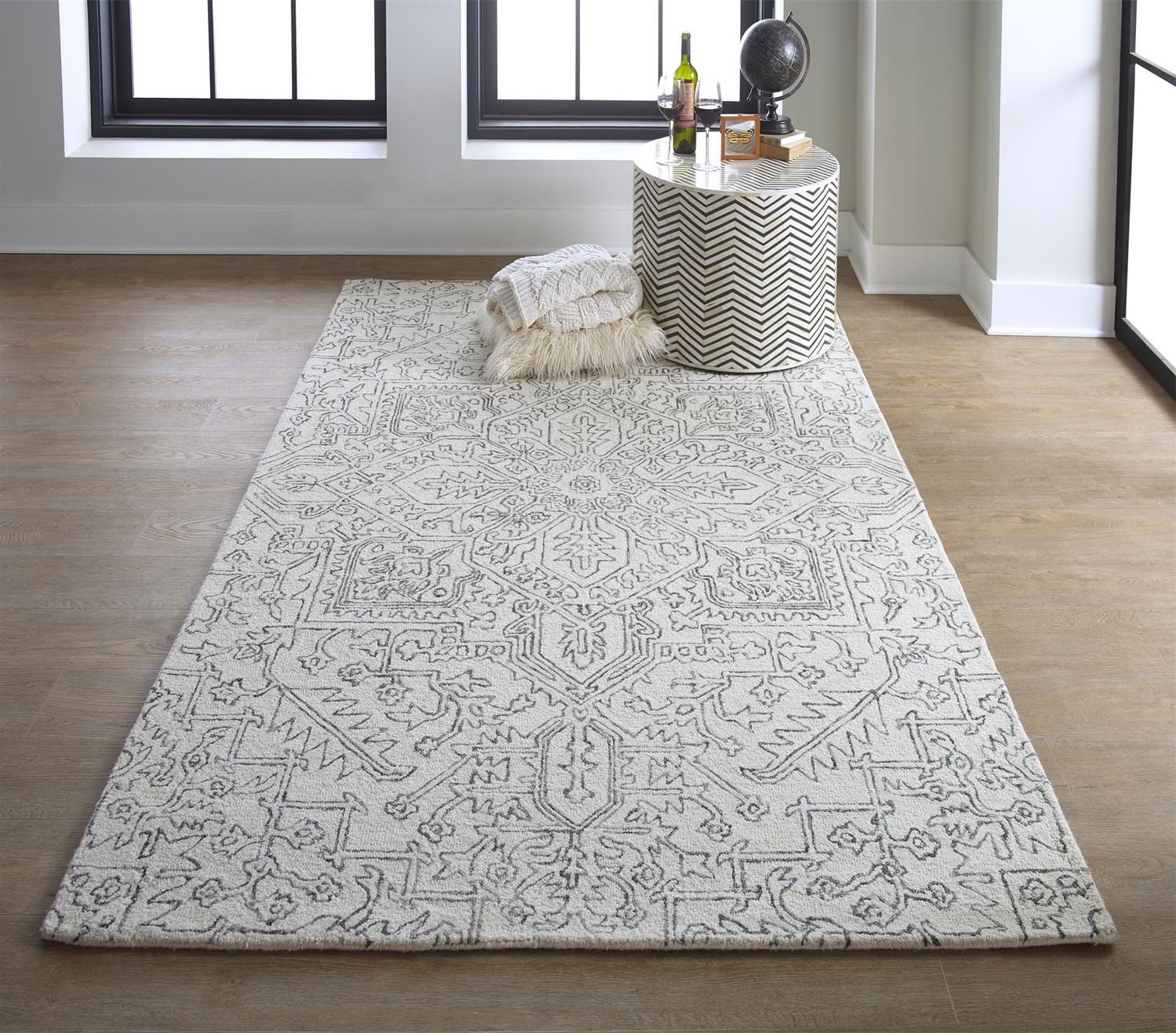 Natal Hand Tufted Ivory Rug by BD Fine