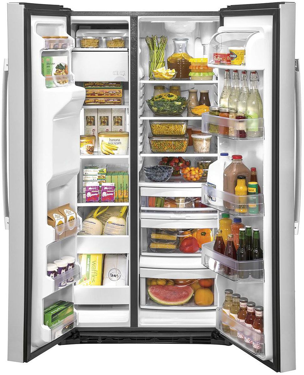 GE 25.1 Cu. Ft. Fingerprint Resistant Stainless Steel Side-By-Side Refrigerator