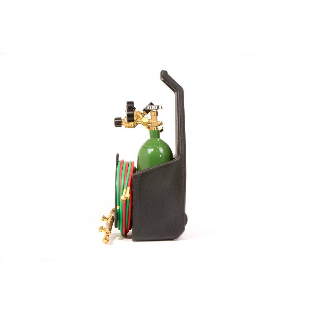 Lincoln Electric Port-A-Torch Kit with Oxygen and Acetylene Tanks for Cutting Welding and Brazing KH990