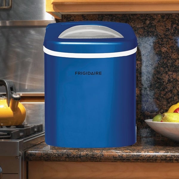 26lb. Portable Countertop Ice maker， Blue， EFIC108 - blue