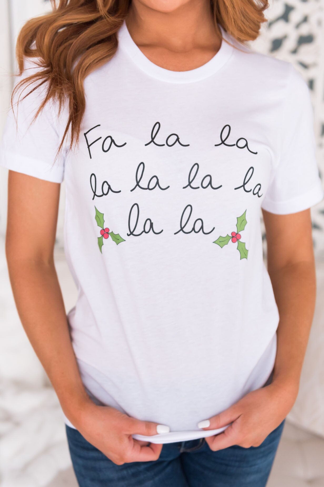 Fa La La La Modest Graphic Tee