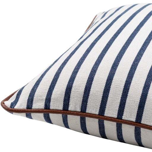 Charlize Striped Blue Pillow