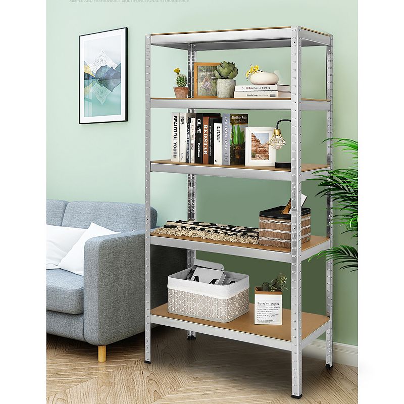 Heavy Duty Steel Adjustable 5 Level Storage Shelves