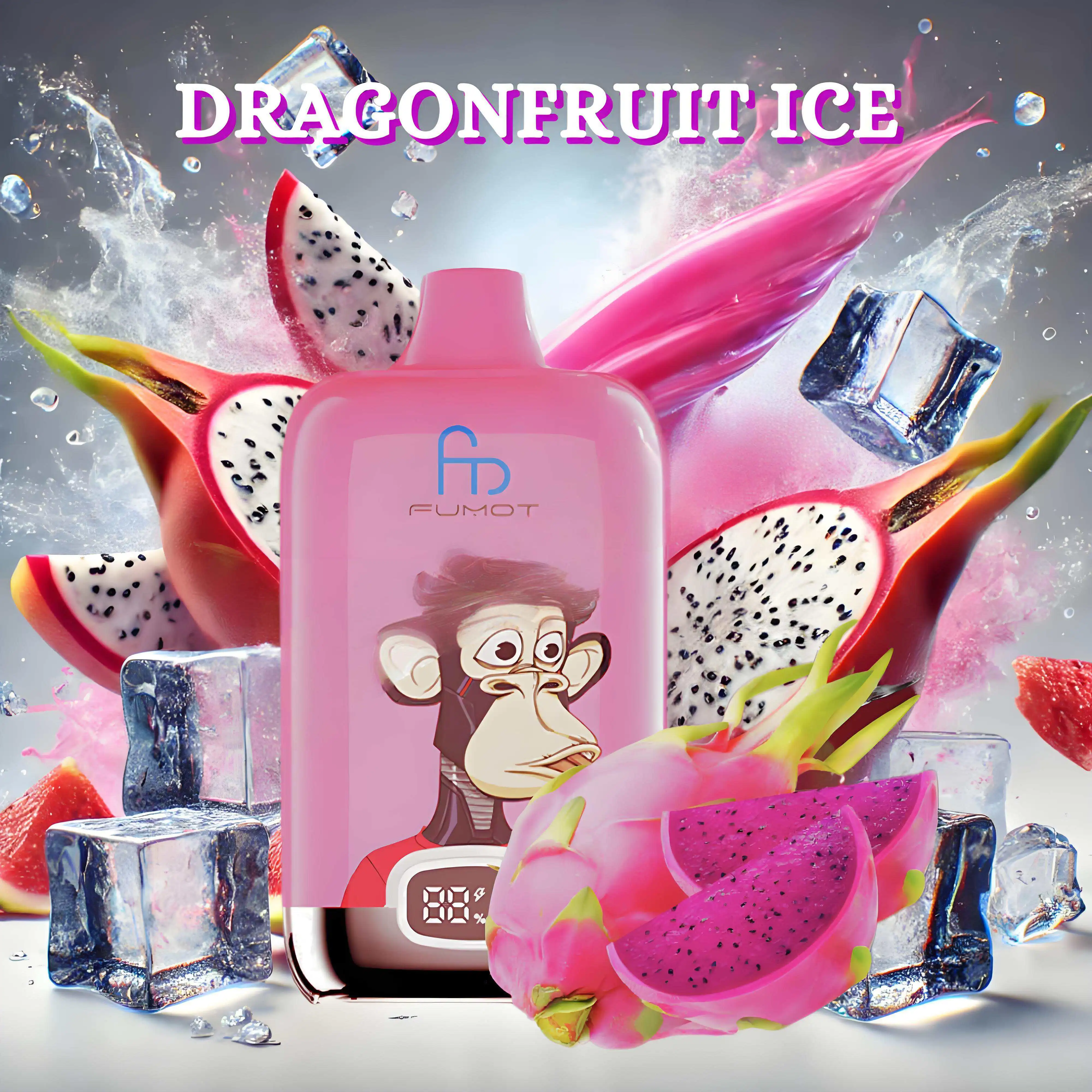 Fumot Tornado Digital Box 12000 Puffs - Dragonfruit Ice