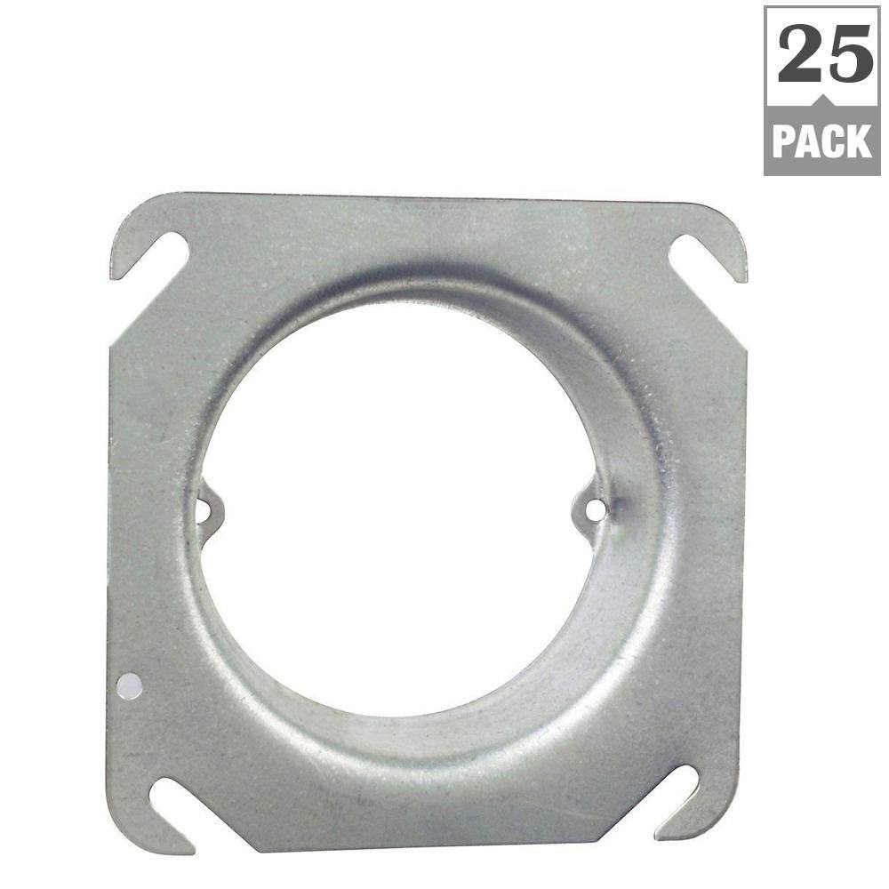 Steel City 4 in. Metal Square Mud Ring (Case of 25) 52C312-25R