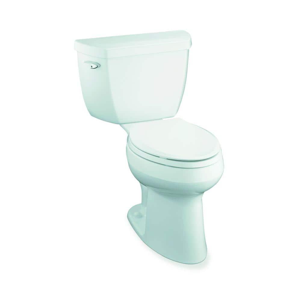 KOHLER Highline Classic 2piece 16 GPF Single Flush Elongated Toilet in White Seat Not Included