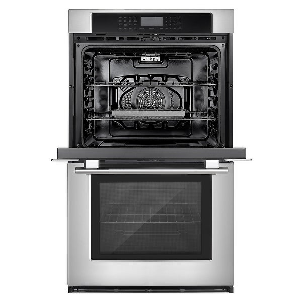 30-inch Double Electric Wall Oven Air Fryer Convection Fan with Self-cleaning