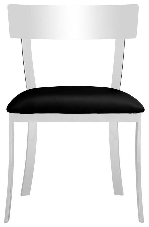 Liddie 19  x27 x27Dining Chair set of 2 Black   Contemporary   Dining Chairs   by Peachtree Fine Furniture  Houzz