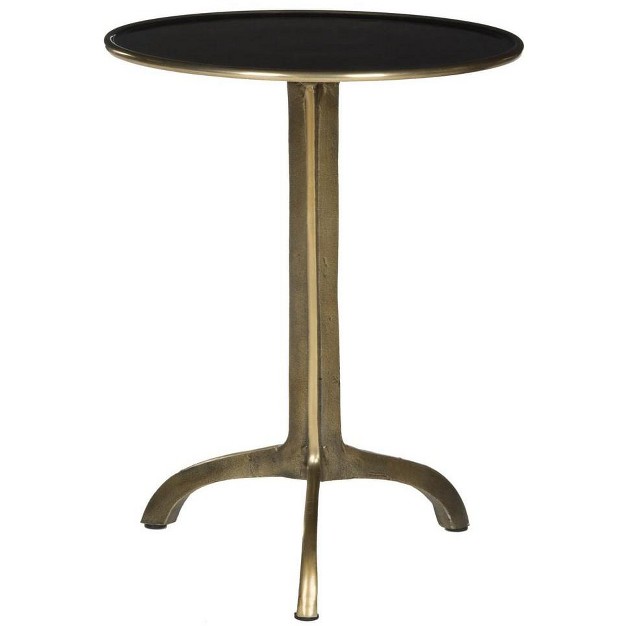 Brent Accent Table Antique Brass Safavieh