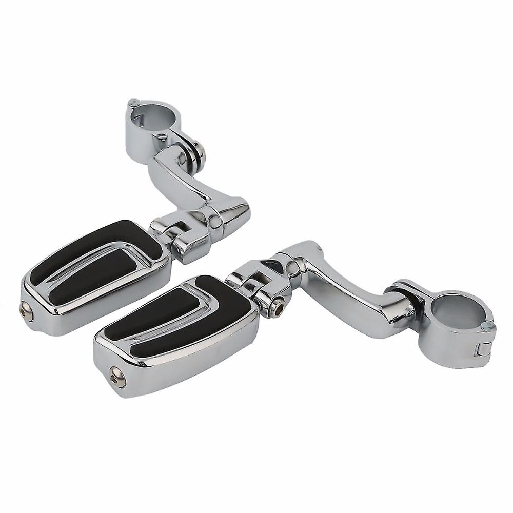 Born Pretty 1-1/4andquot; Highway Engine Guard Clamps Foot Pegs For Harley Davidson Touring Chrome