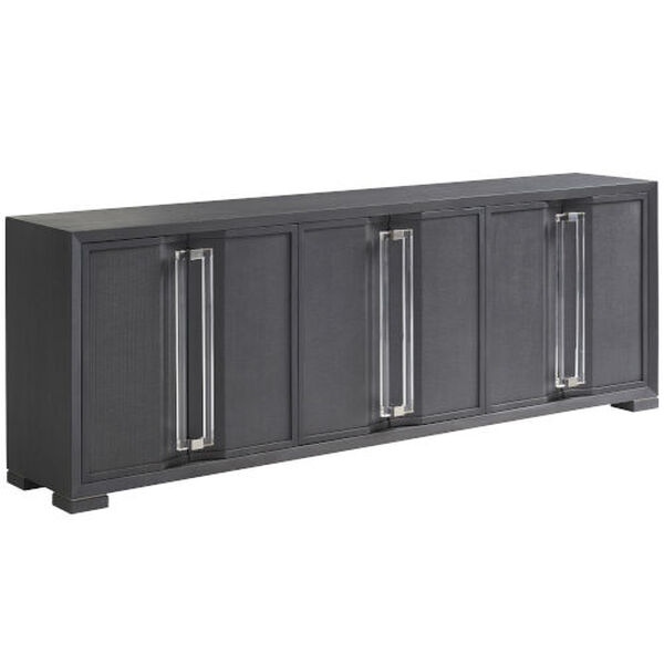 Studio Designs Gray Anthology Linen Long Media Console