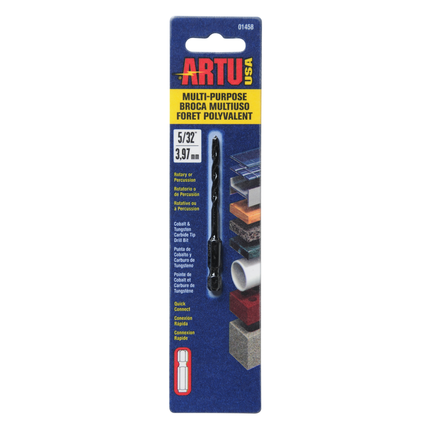 ARTU 5/32 in. X 3-1/8 in. L Tungsten Carbide Tipped Drill Bit 1 pc