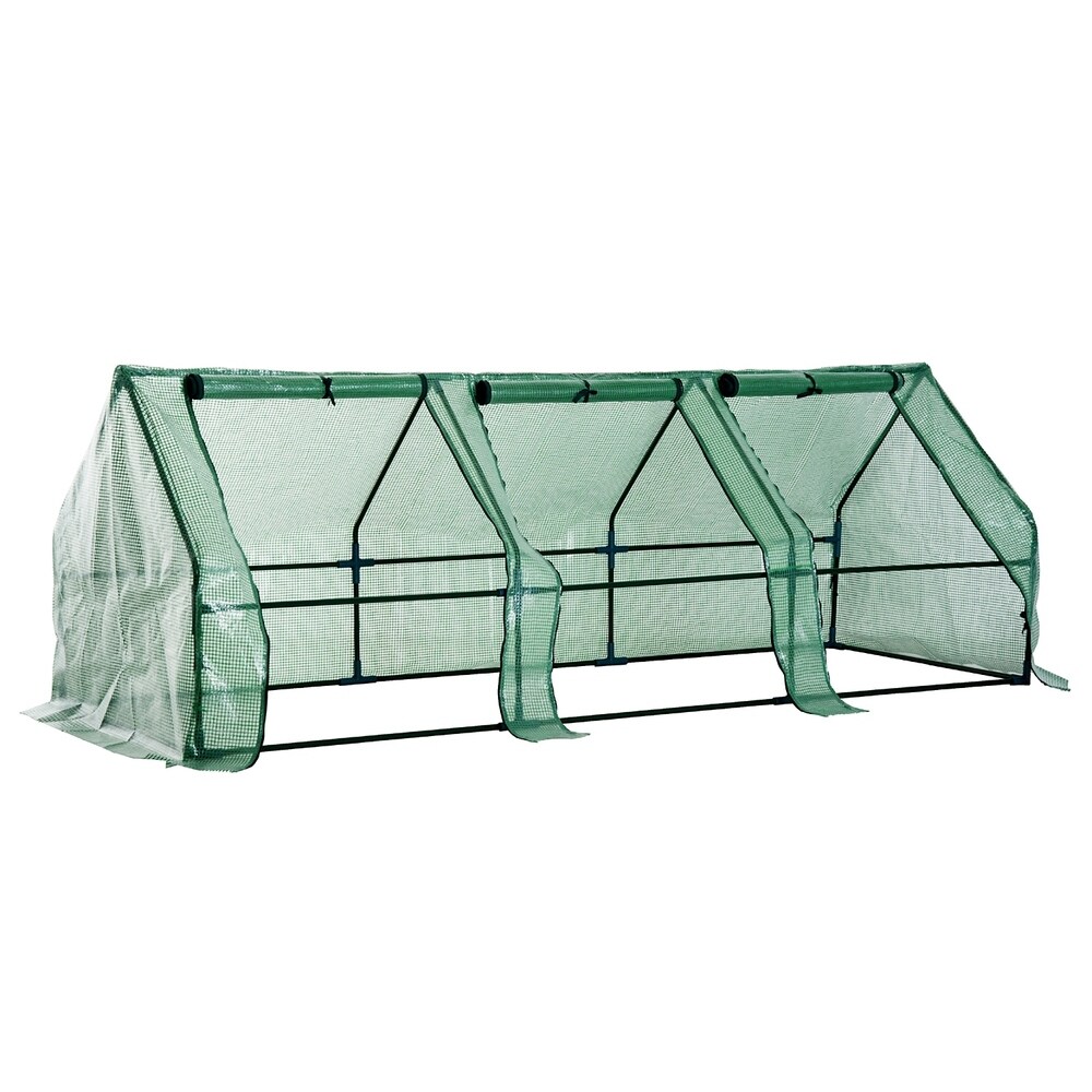 Outsunny Outdoor Portable Flower Plant Garden Greenhouse Kit