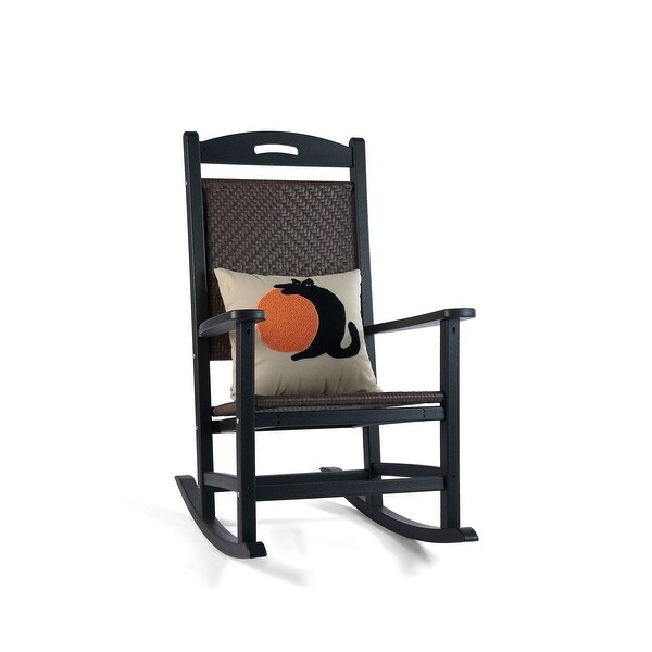 Polydun Outdoor Recycled Plastic Rocking Chair (Set of 2)