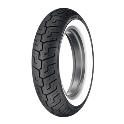 Dunlop D401 Rear Motorcycle Tire 150/80B-16 (71H) Wide White Wall for Harley-Davidson Softail Heritage Classic FLSTC (ABS) 2011-2013