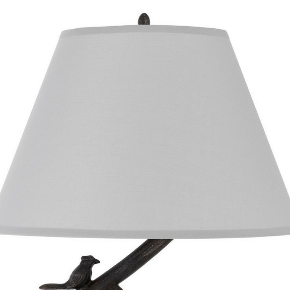 Benjara BM272336 33 Inch Table Lamp with Dimmer  S...