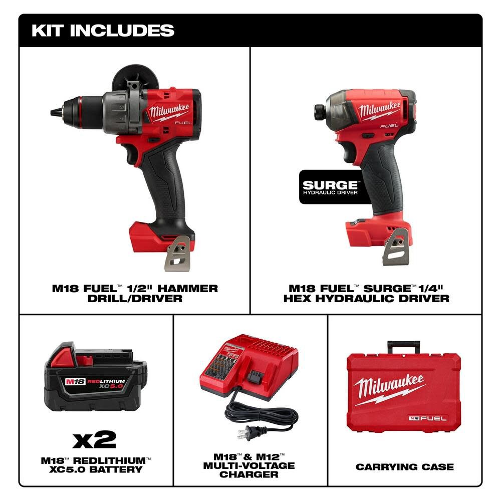 Milwaukee M18 FUEL 2 Tool Combo Kit 3699-22 from Milwaukee