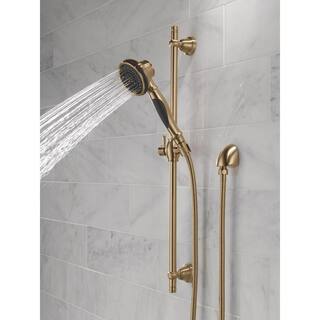 Delta 3-Spray Patterns Wall Mount Handheld Shower Head 1.75 GPM in Champagne Bronze 53021-CZ-PK