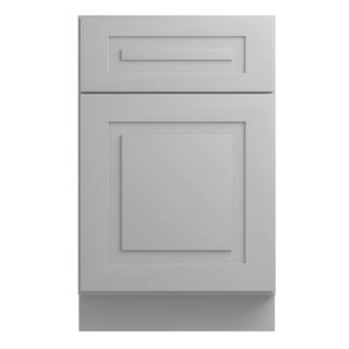 Home Decorators Collection Grayson 21 in. W x 24 in. D x 34.5 in. H Pearl Gray Plywood Shaker Stock Assembled Base Kitchen Cabinet B21R-2T-GPG