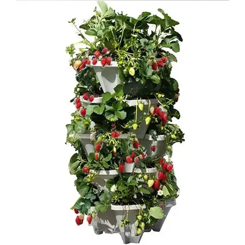 Stackable Strawberry  Herb  Flower  and Vegetable Planter   Vertical Garden Indoor/Outdoor