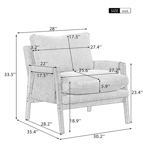 Modern Velvet Accent Chair，Leisure Chair with Solid Wood Frame