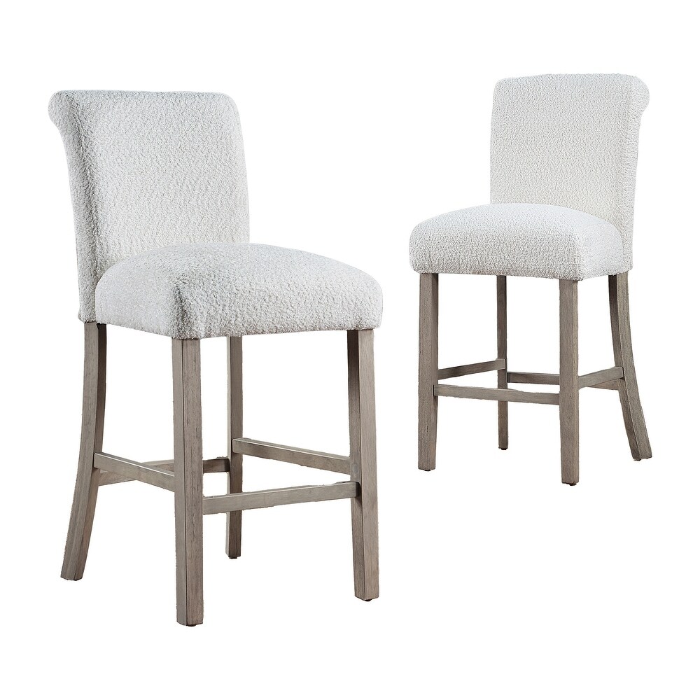 Lanoso Boucle Counter Chairs (Set of 2)