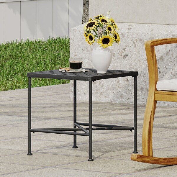 Iron End Table 18