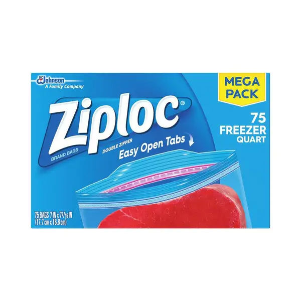 Ziploc 75-Count 1 QT Freezer Bags