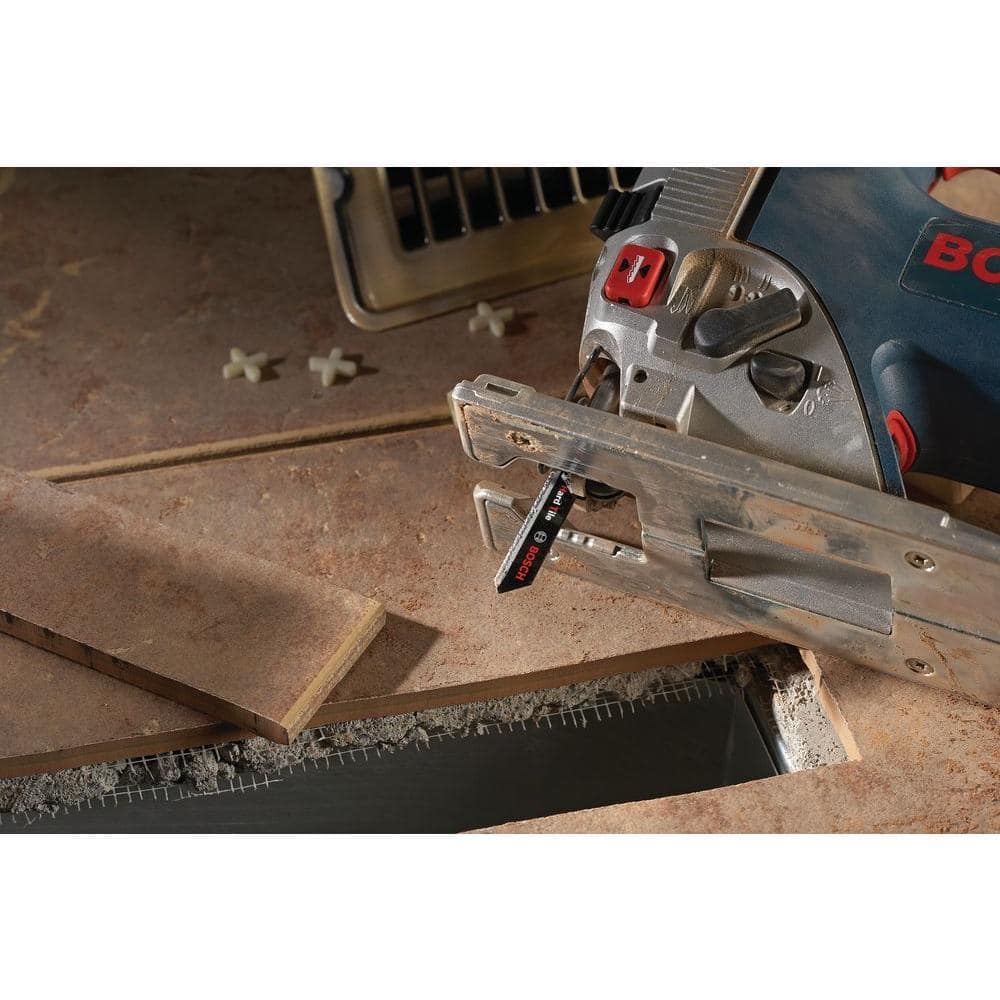 Bosch 3-1/4 in. Diamond Grit T-Shank Jig Saw Blade for Sawing through Hard Tile, Porcelain, Granite, Slate, and Limestone T130DG