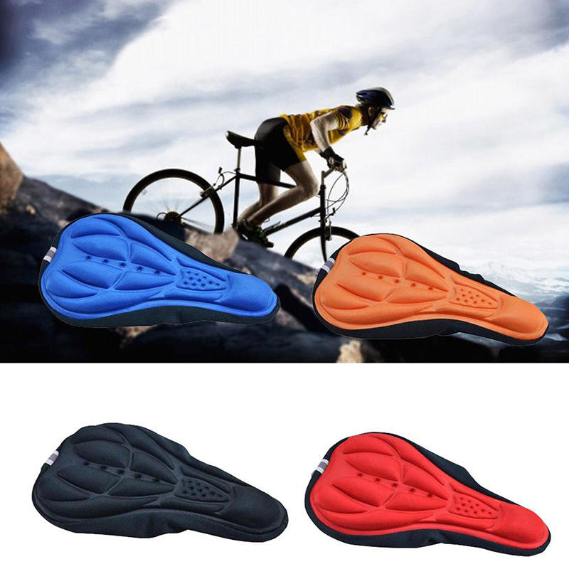 Bike Saddle Breathable Cushion Cover Road Bike Thickened Soft Cycling Seat Mat 3D silicone gel Bicycle Saddle Seat Bike Cushion