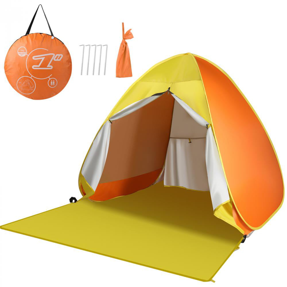 Pop Up Beach Tent， Mini Size Beach Shelter Tent for UPF 50 UV Protection， Instant Portable Beach Sun Shade Tent with Carry Bag