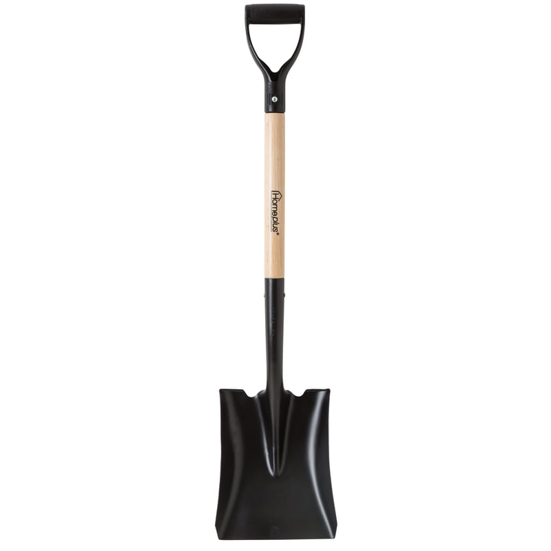 Homeplus+ Shovel D-Grip Poly Rolled Shoulder, Square Point 8 