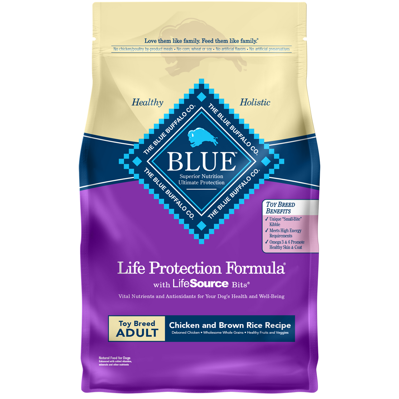 Blue Buffalo Life Protection Formula Chicken and Brown Rice Toy Breed Adult Dry Dog Food