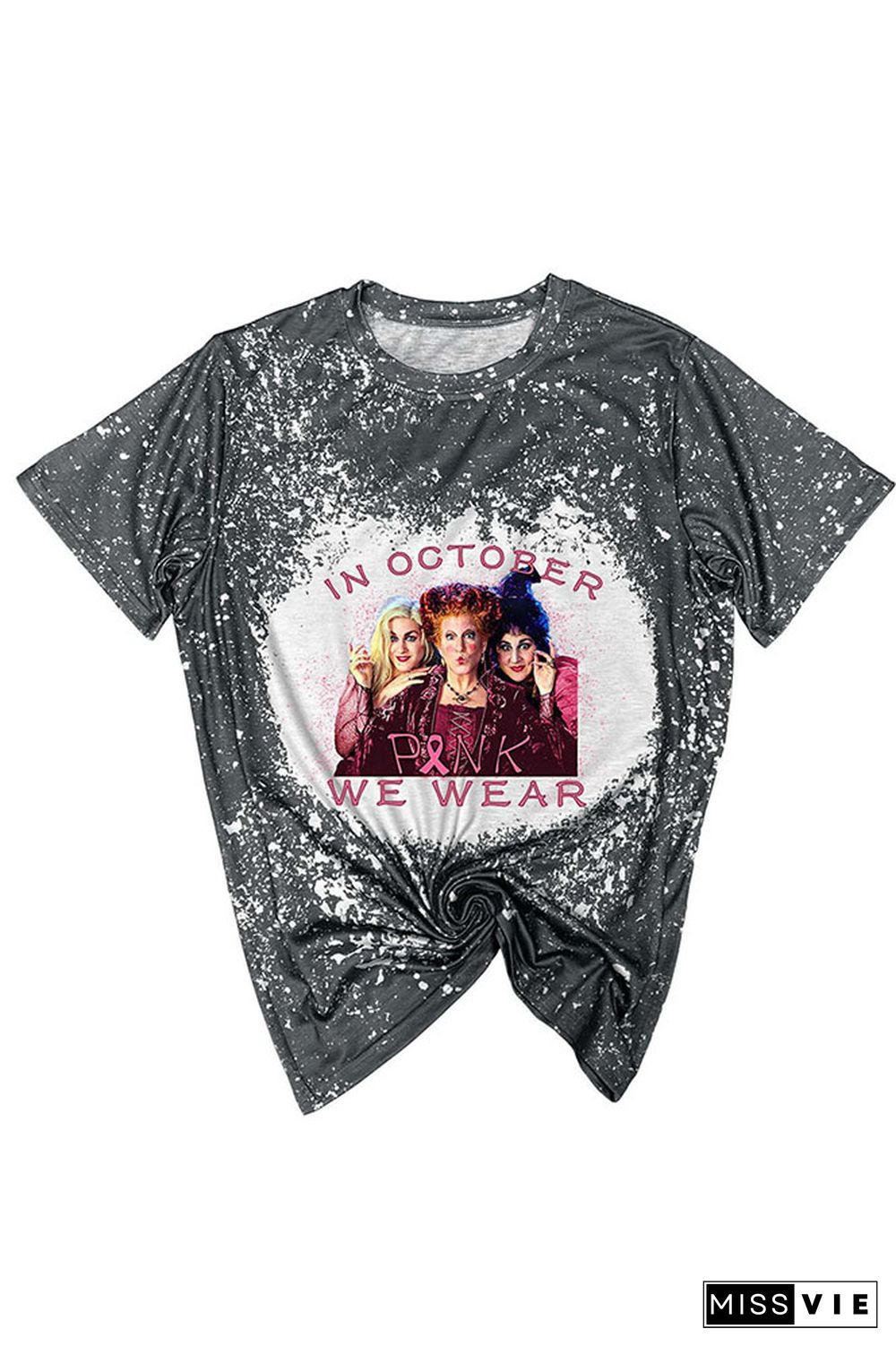 In October We Wear Pink,Hocus Pocus Halloween Graphic Tee Wholesale