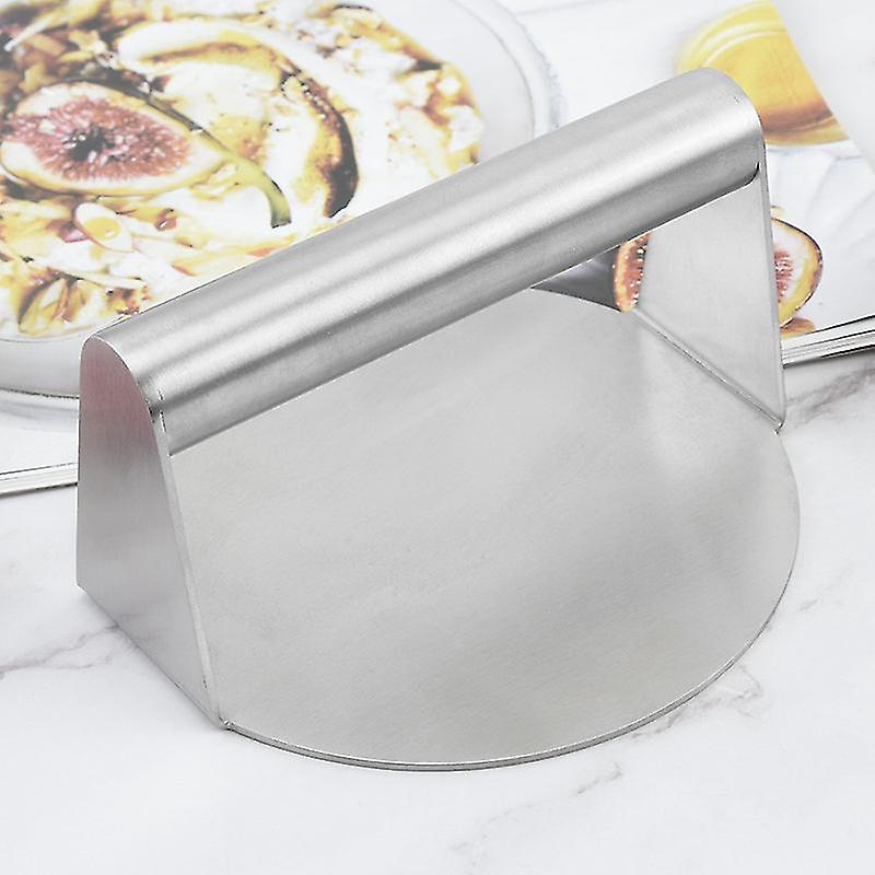 Stainless Steel Burger Smasher， Heavy-duty Bacon Grill Burger Press， Round， Perfect For Flat Top Gri