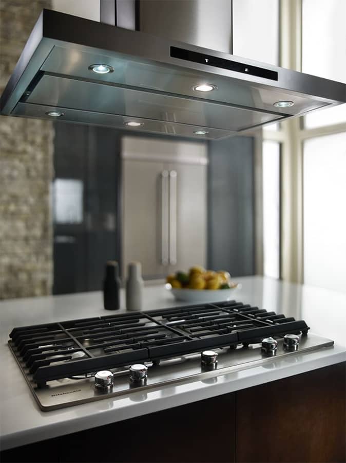 KitchenAid 42 Stainless Steel Island-Mount Canopy Hood