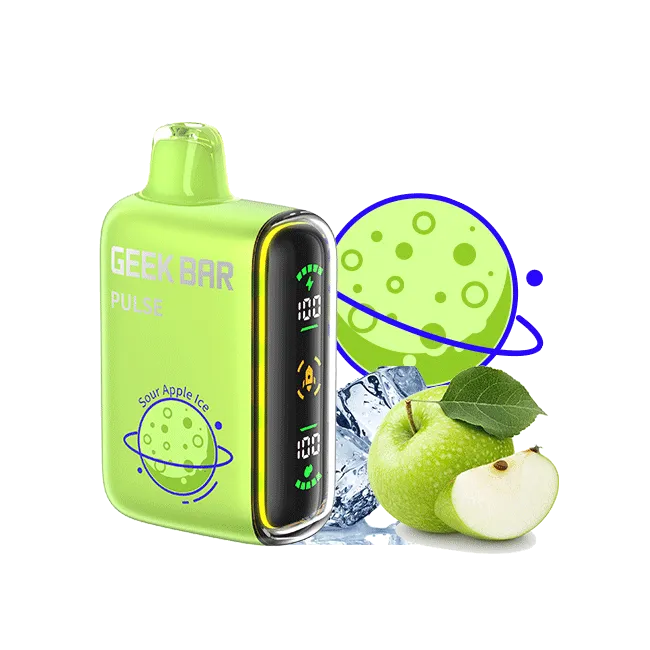 Geek Bar Pulse 15K - sour apple lce